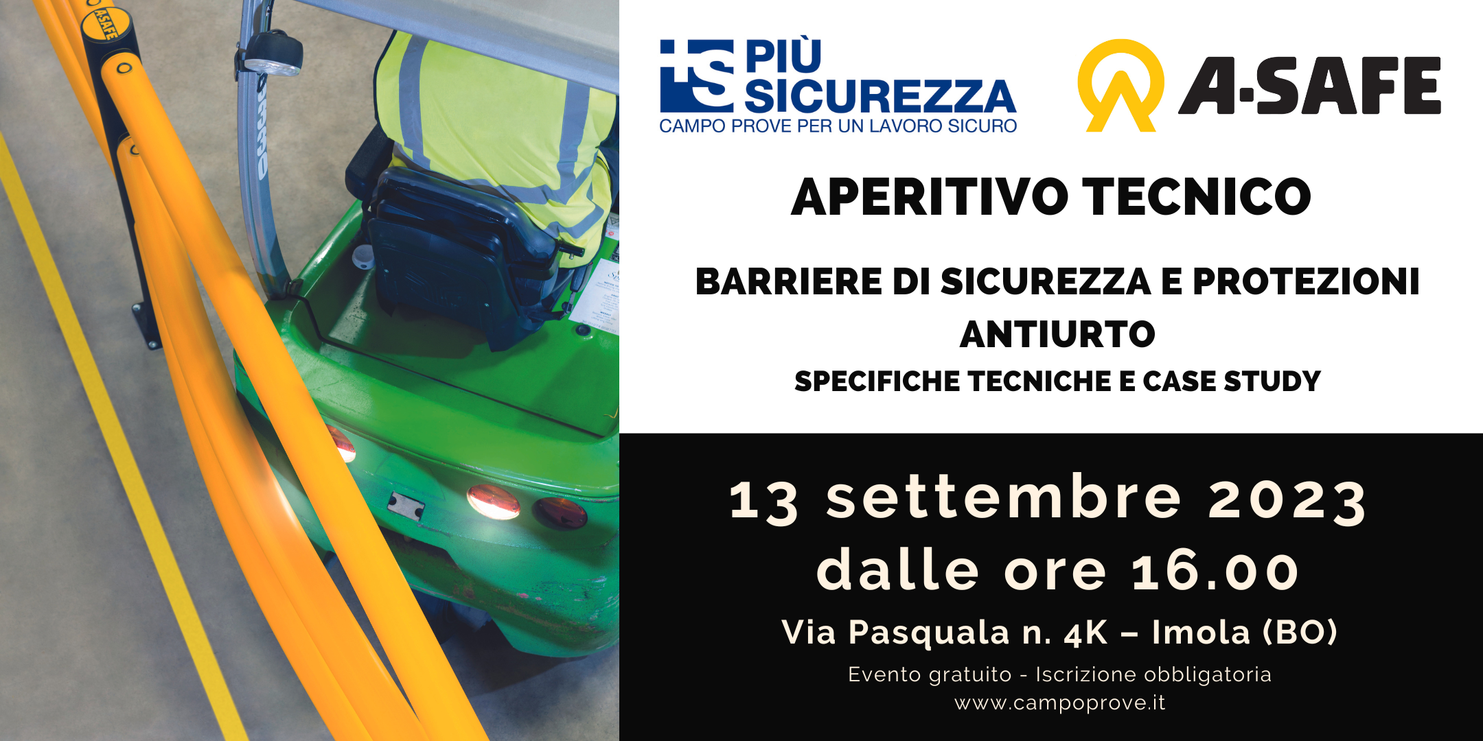 Evento 13settembre_Barriere di protezione_Eventbrite